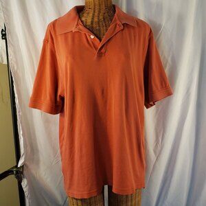 Roundtree & Yorke Men's Burnt Orange Pima Cotton Polo Shirt - L